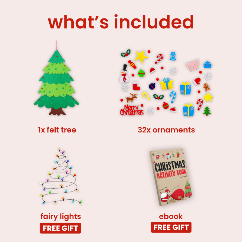 Interactive Felt Christmas Tree